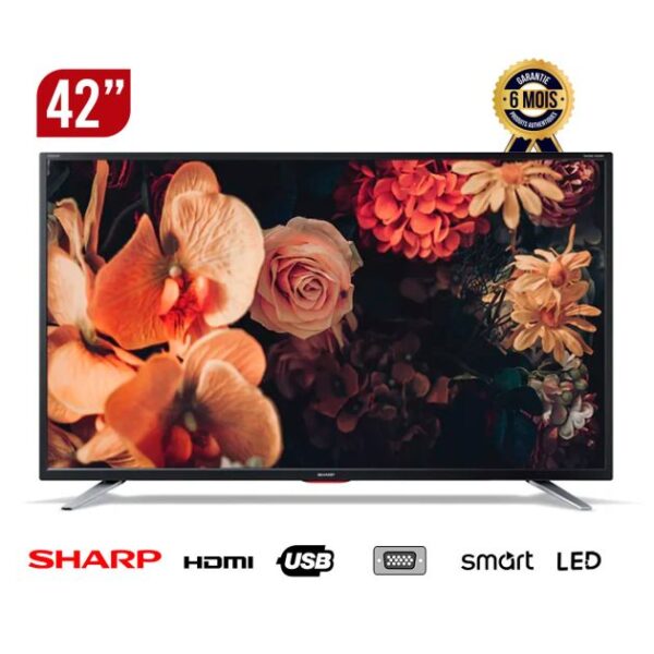 sharp 42" smart tv full hd led android 11 with google assistant 6 month warranty